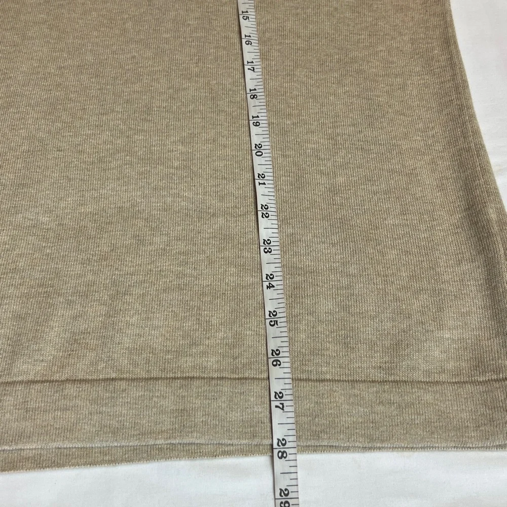NWT’S J.Crew 100% Cotton Crew Neck Light Tan Pullover Sweater SZ L